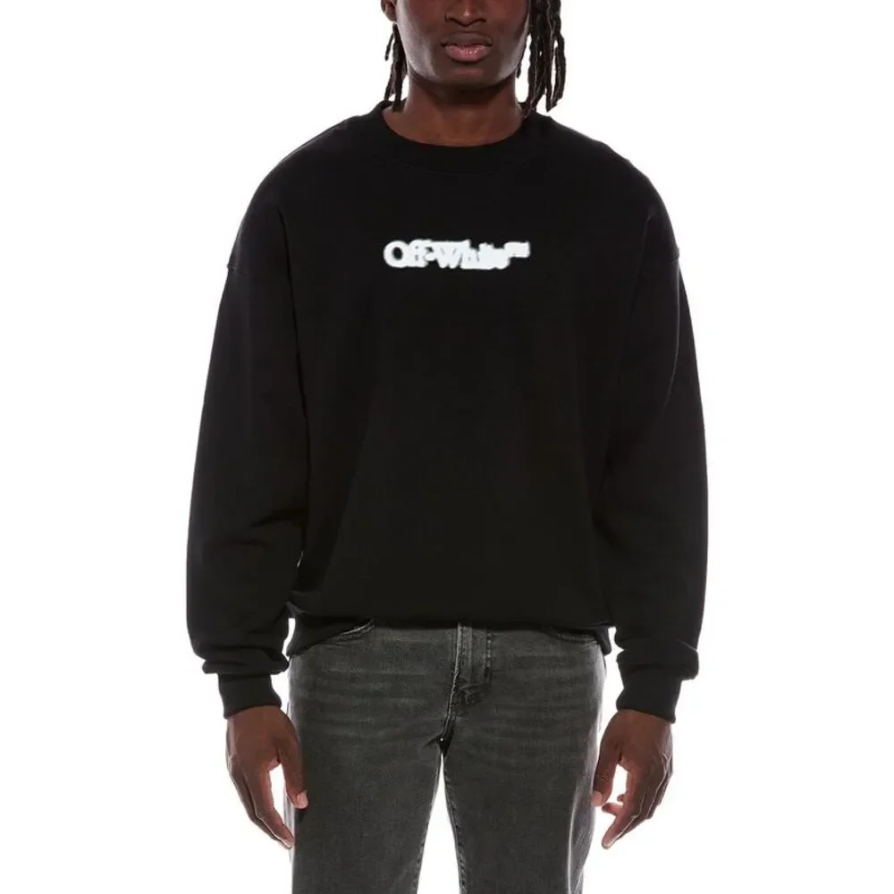 Off-White™ Mens Off-White Crewneck Sweatshirt, Black